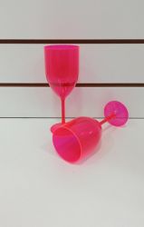 Taça de Vinho Rosa Neon 340ml